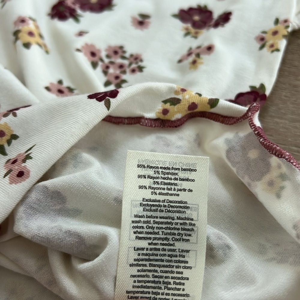 Milkberry Bamboo Toddler Girl Floral Summer Pajama Set 3T shorts T shirt - Picture 7 of 7